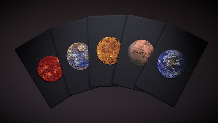 Celestial Cards 3D Model