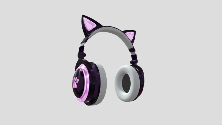 Catear Headphones 3D Model