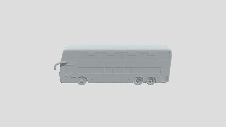 travel bus red 3D Model