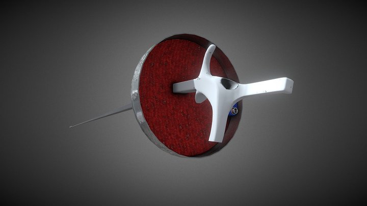 Fencing Weapon Epee 3D Model