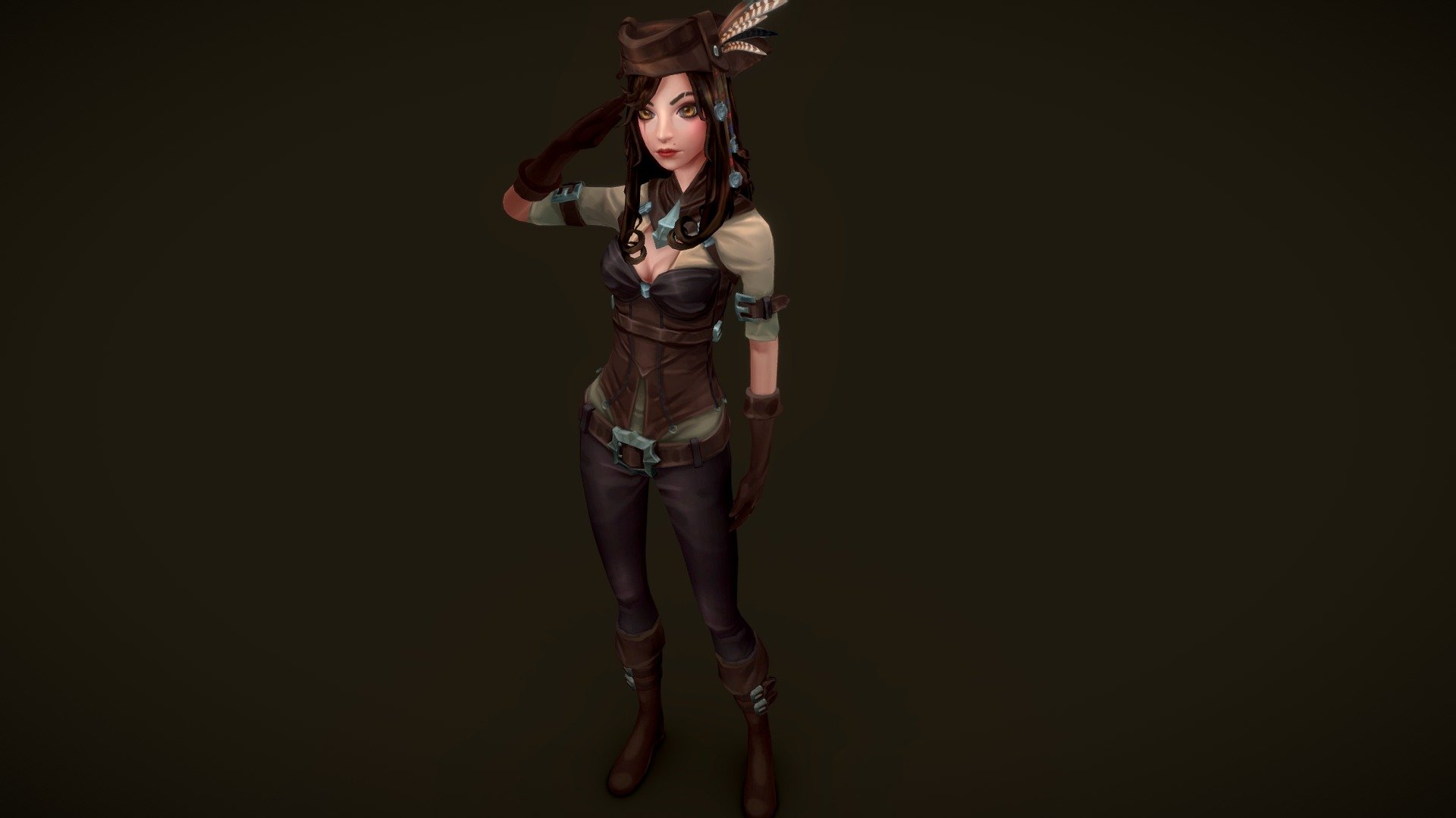 Captain — Sketchfab embed 3D viewer