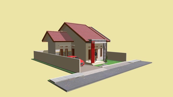 LT1-009 Minimalist House 11,5 X15 m 3D Model