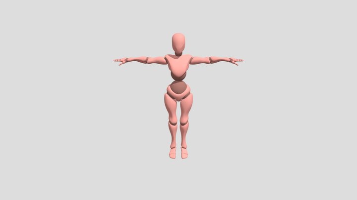 X Bot 3D Model
