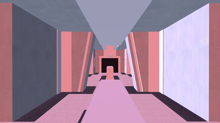Meta_hallway 3D Model