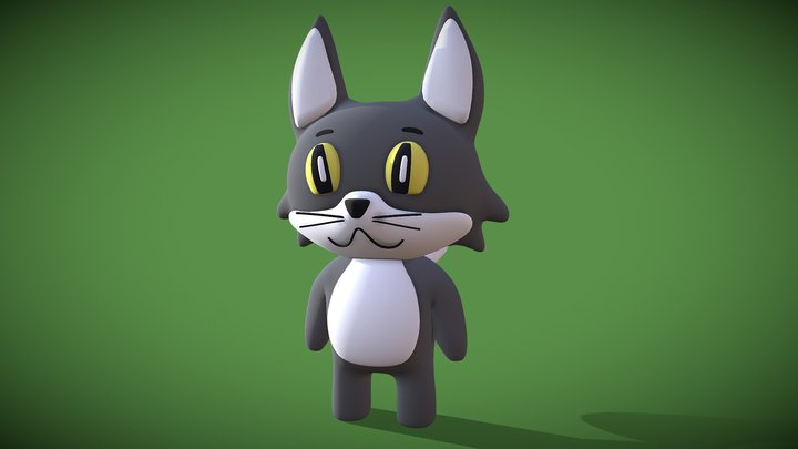 Cartoon cat 3D Model