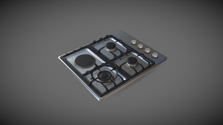 Stove Top Burner 3D Model