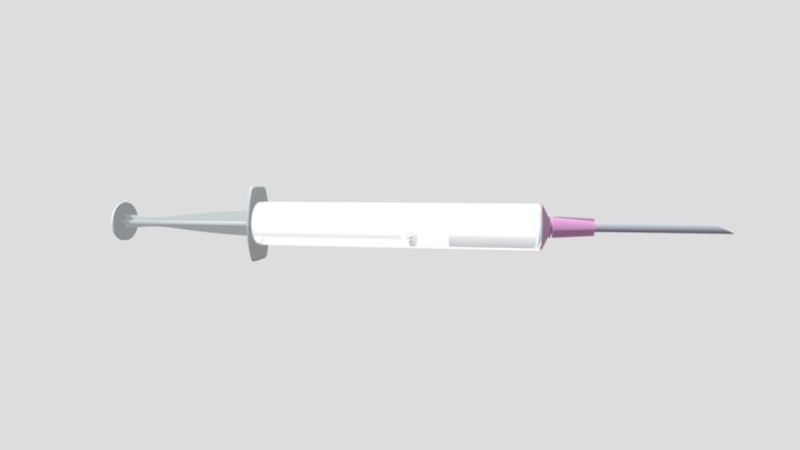Full Pink Needle 3D Model