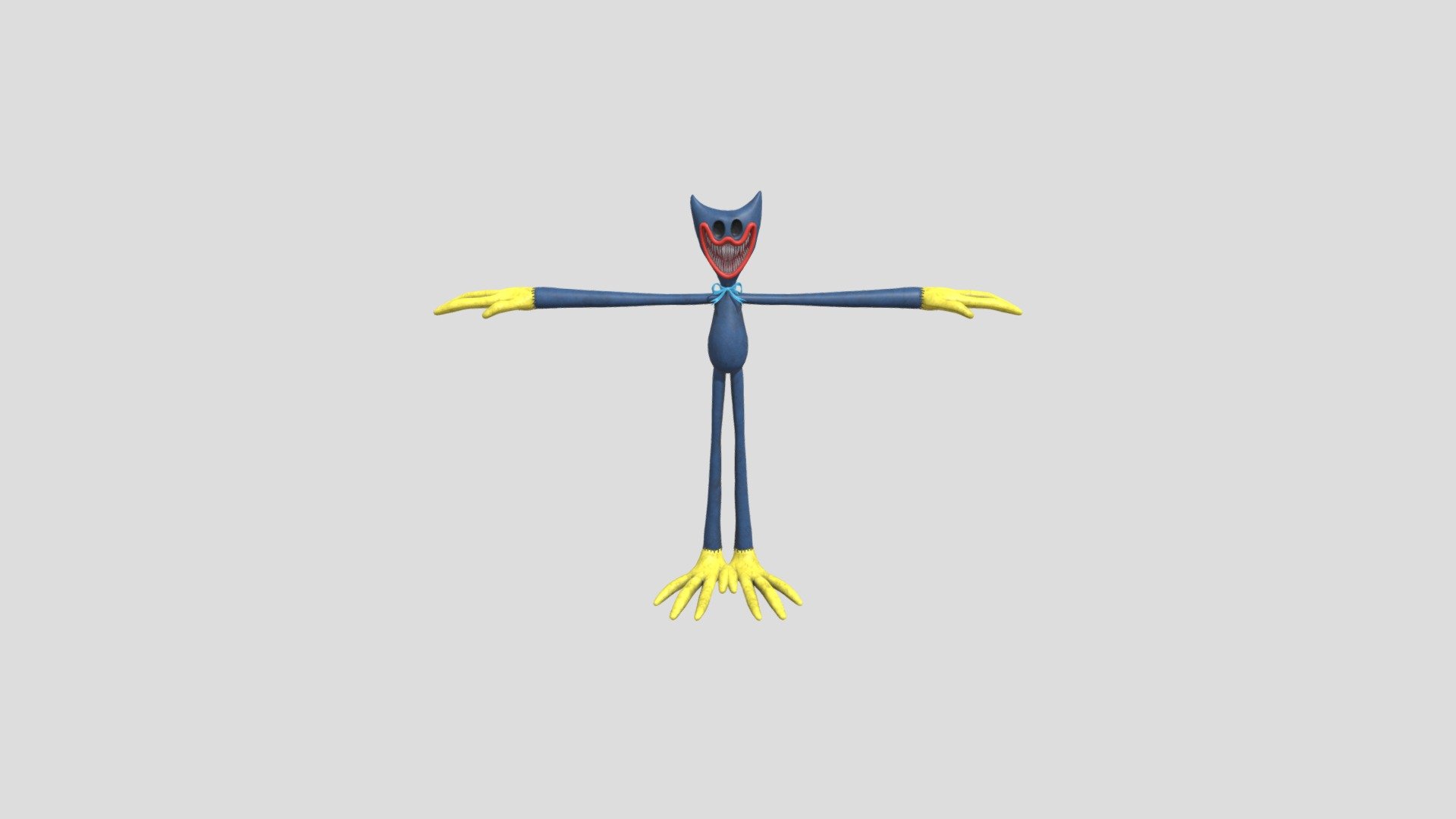 Nightmare Huggy t pose - Download Free 3D model by RonvSrLemonOfc  (@Ronvofclol2212) [399d087]