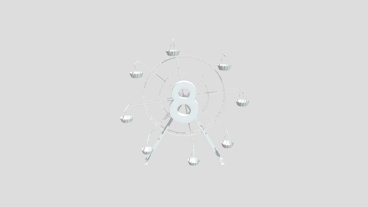 8 march wheel 3D Model