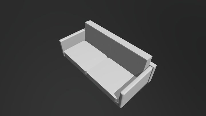 Couch UV 3D Model