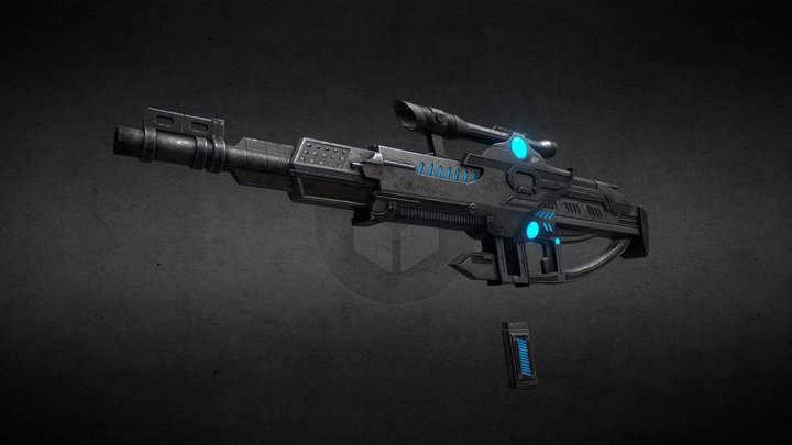 Sci-fi Rifle 3D Model