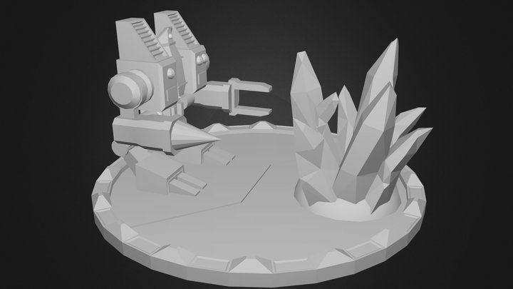 RKSM and Minerals lowPoly 3D Model