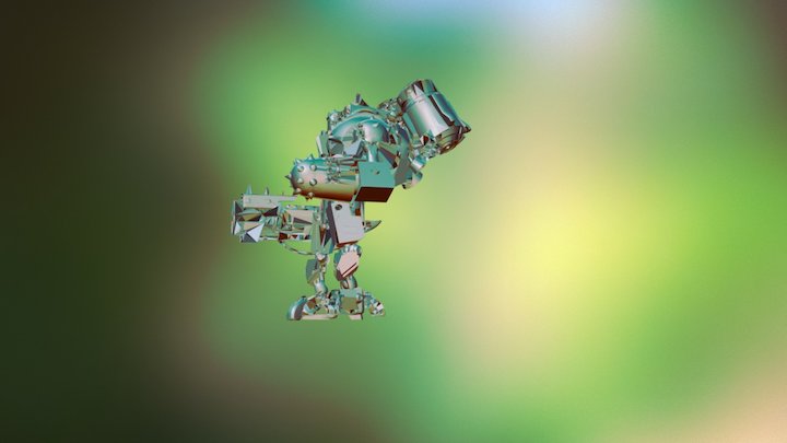 sci-fi killer robot\ 3D Model