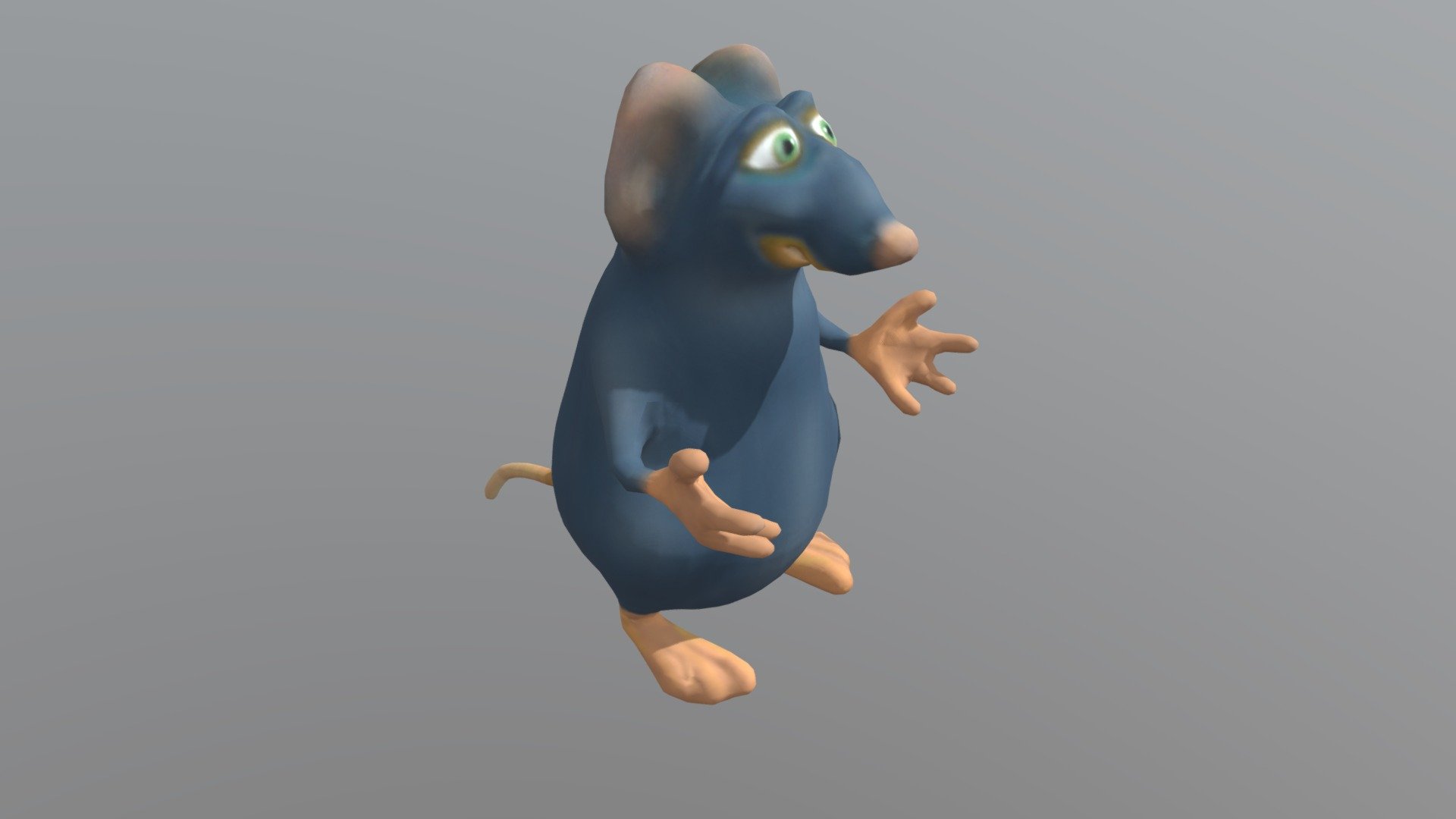 RATATOUILLE low poly Download Free 3D model by vicente betoret