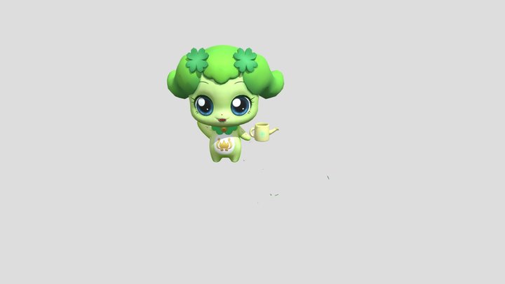 Chachaping (Winking - Happy) 3D Model