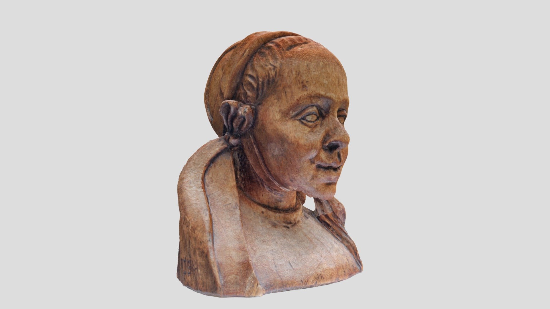 Buste jeune fille au bonnet — Sketchfab embed 3D viewer
