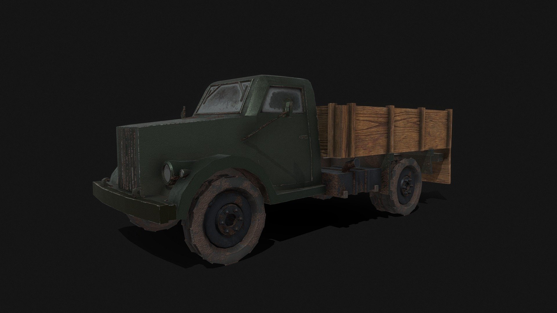 GAZ-51 Truck - 3D model by Rufus (@rufus_eade) [39a554e] - Sketchfab