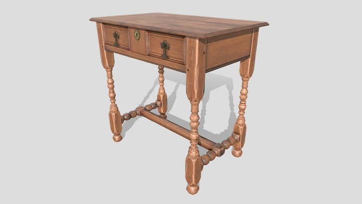 Antique Table 3D Model