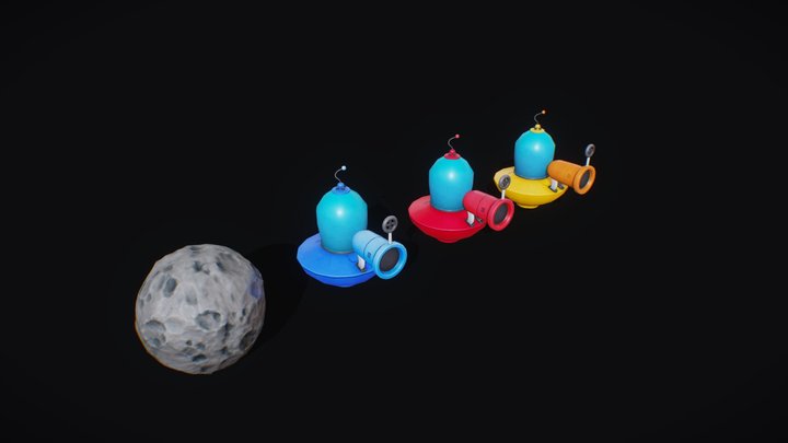 Ufo Hypercasual Game – Modello 3D gratuito STL