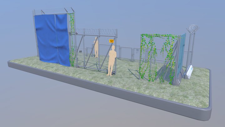 Chain Link Fence Demo 3D Model