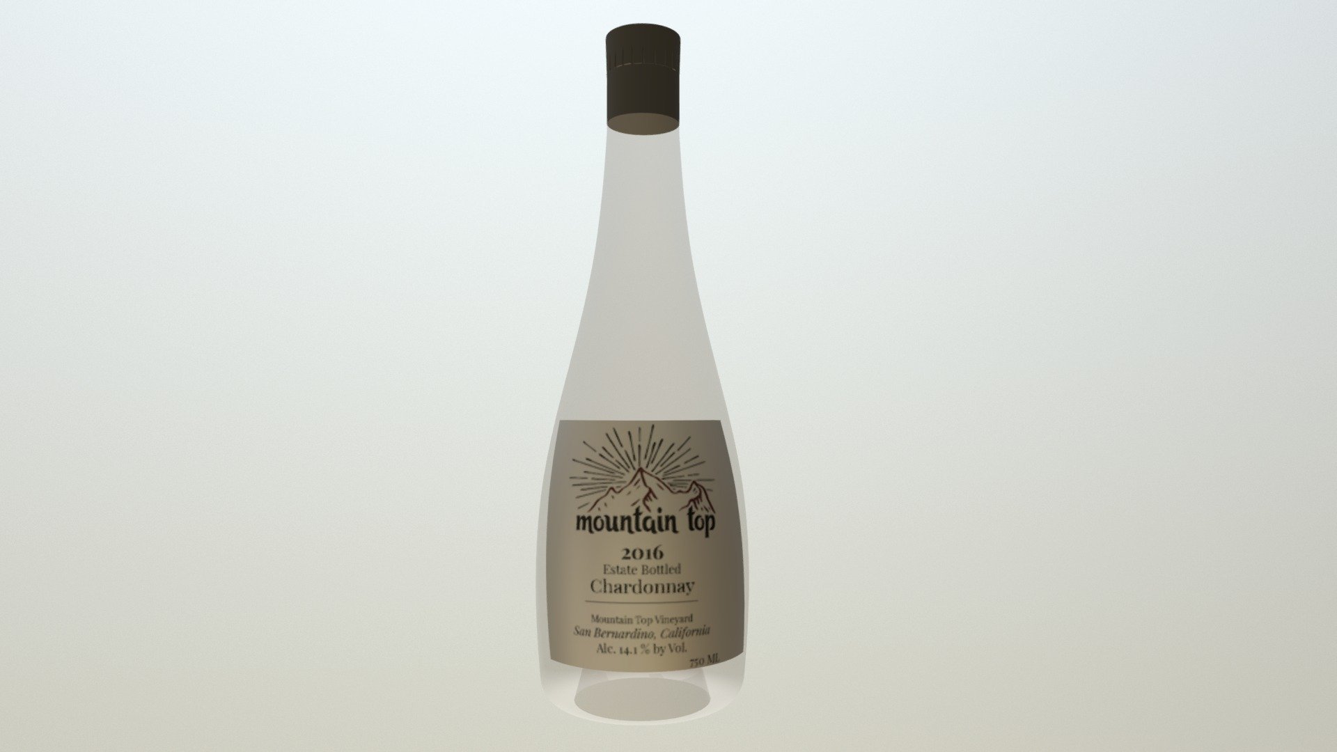 Wine Bottle With Label