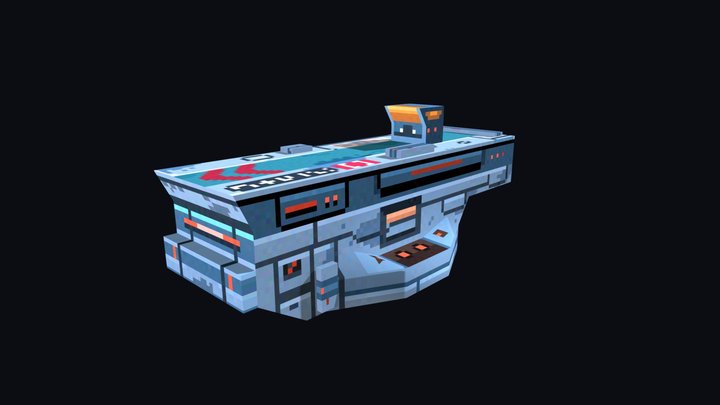 Star Freighter 3D Model