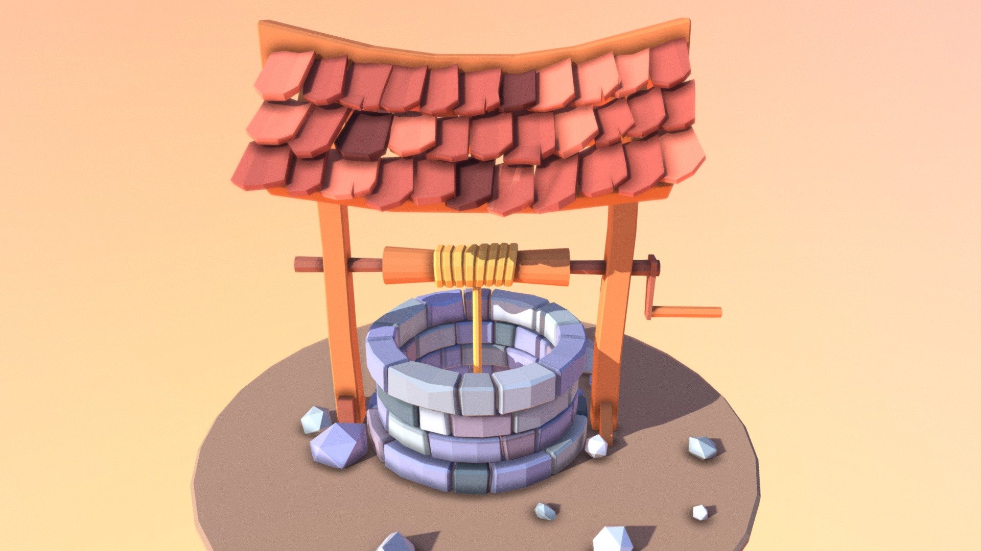 Lowpoly Well