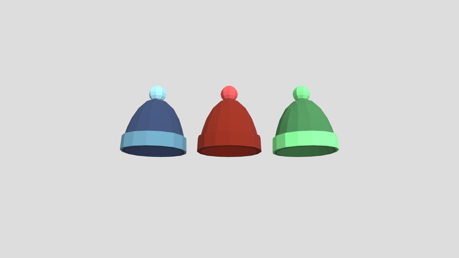 Beanies from Poly by Google — Sketchfab embed 3D viewer
