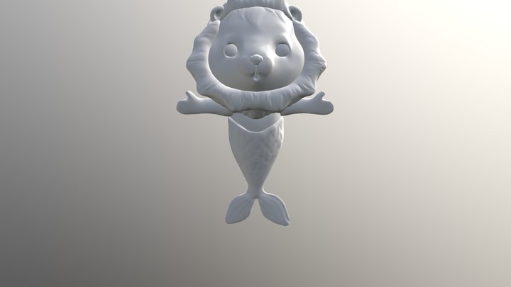 鱼尾狮 3D Model
