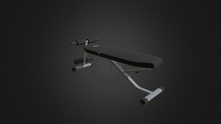 Adjustable Gym Bench 3D Model