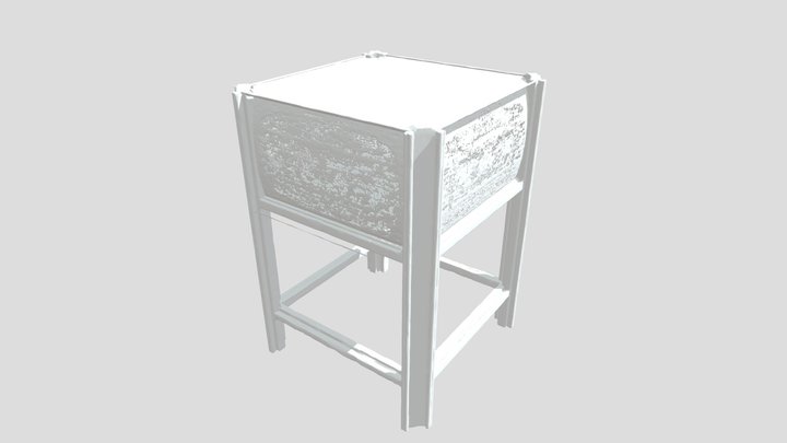 Display Case in Museum 3D Model