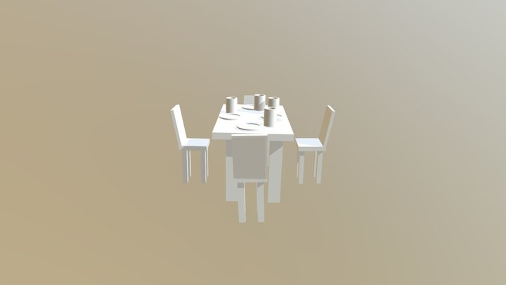 Table / Comedor 3D Model