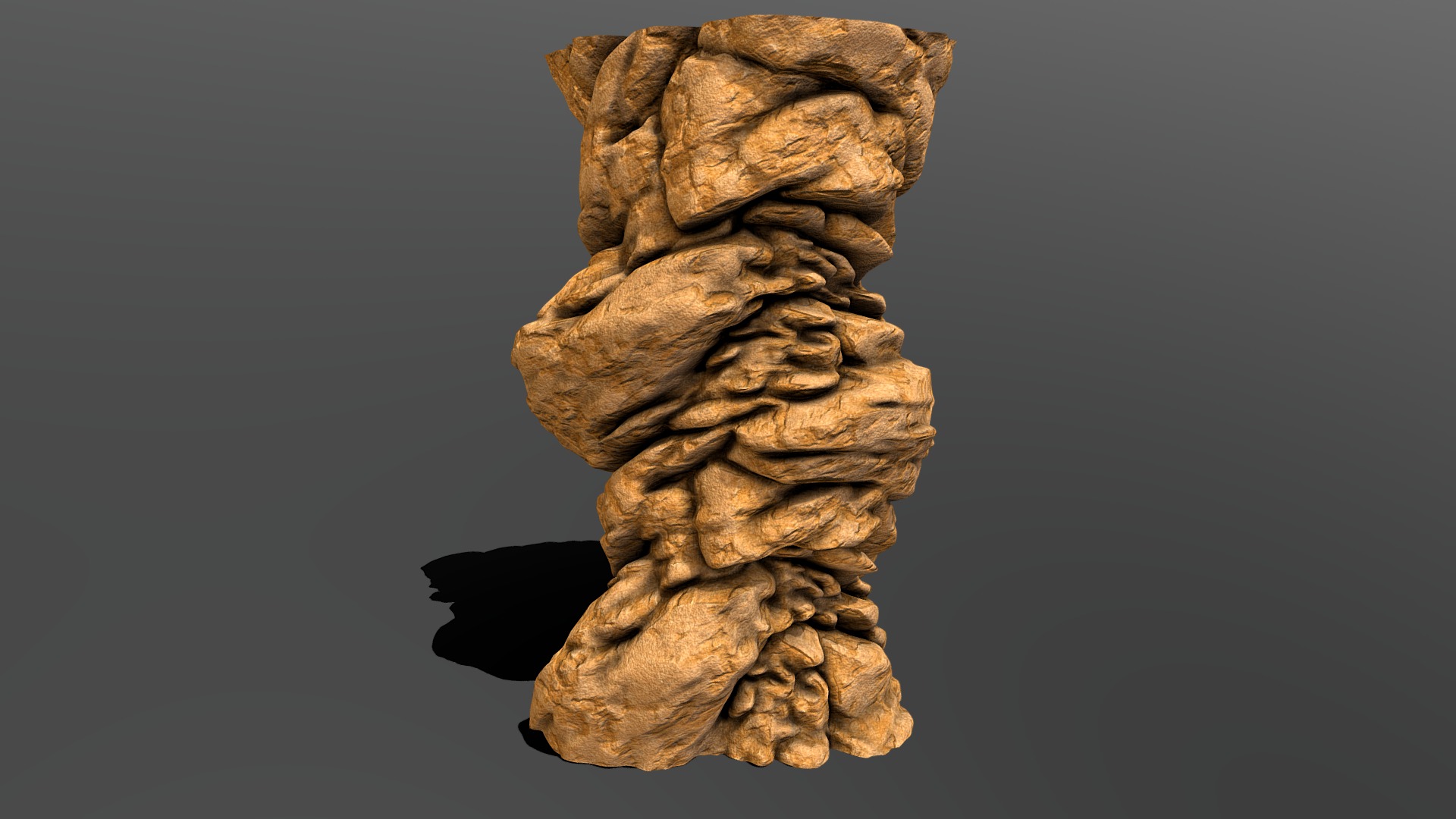 3D model Stylized Cliff - This is a 3D model of the Stylized Cliff. The 3D model is about a close-up of a human skull.