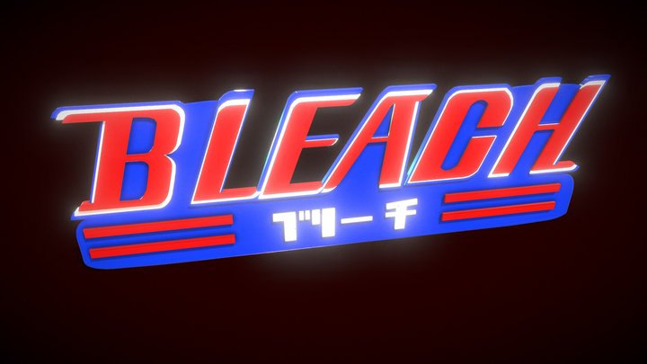 Bleach anime logo 3D Model