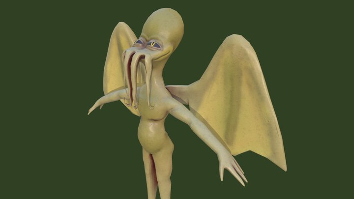 Stylized Cthulhu 3D Model