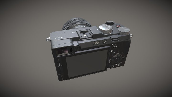 Sony A7C Camera W 28 60mm 3D Model