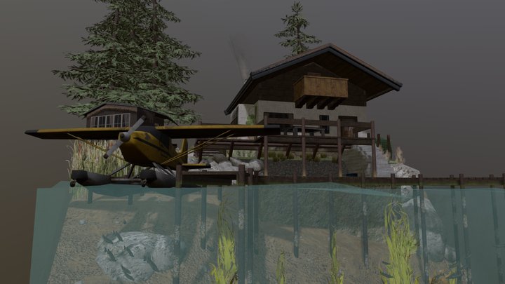 DAE Diorama - Pilot's Eco House 3D Model