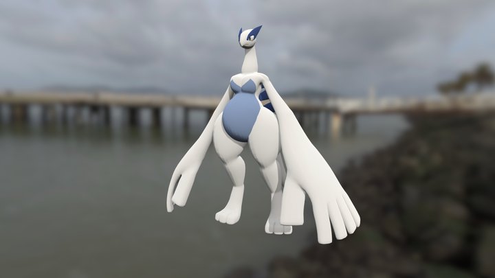 3DS - Pokémon X / Y - #249 Lugia - The Models Resource