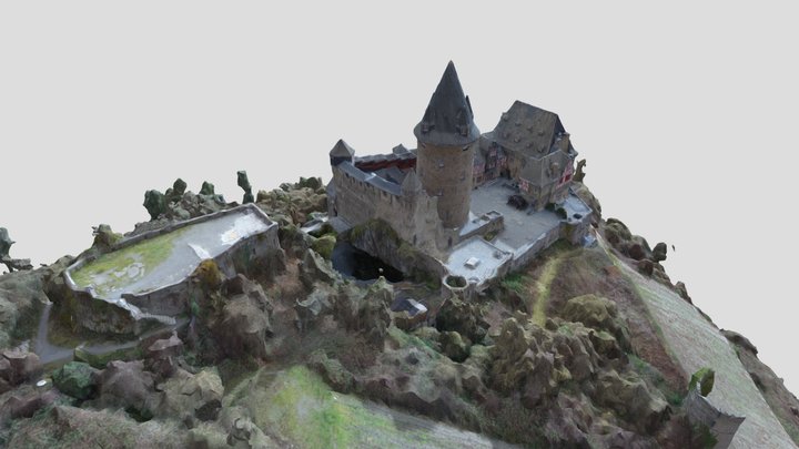 3-D Model Burg Stahleck bei Bacharach, Rheintal 3D Model