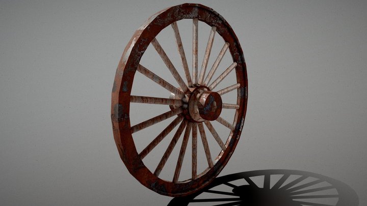 Western Frontier Wheel (Asset 03) 3D Model