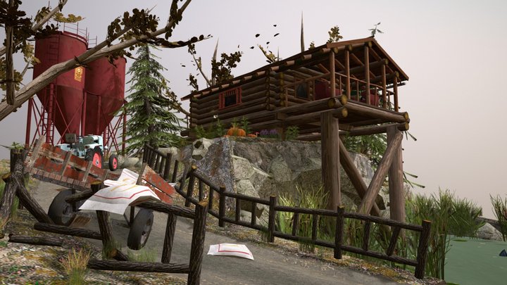DAE Diorama - Forest Loner 3D Model
