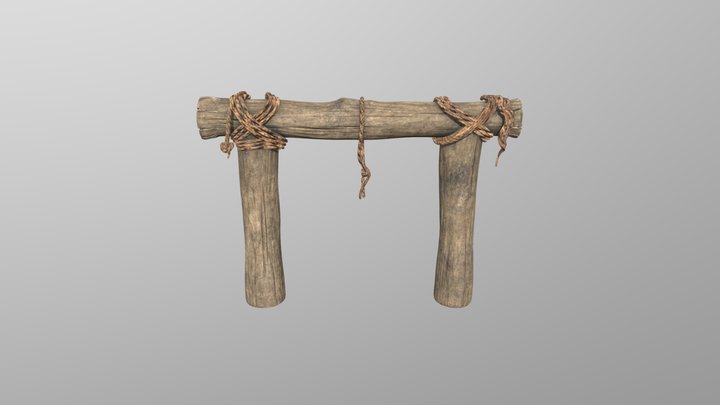 Hitching_Post_Texture_v1 3D Model