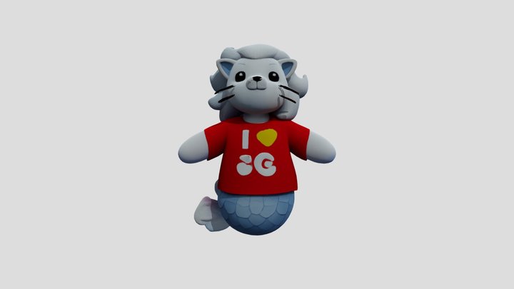 august the merlion 3D Model