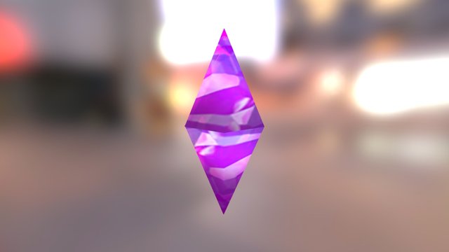 The Purple Crystal 3D Model