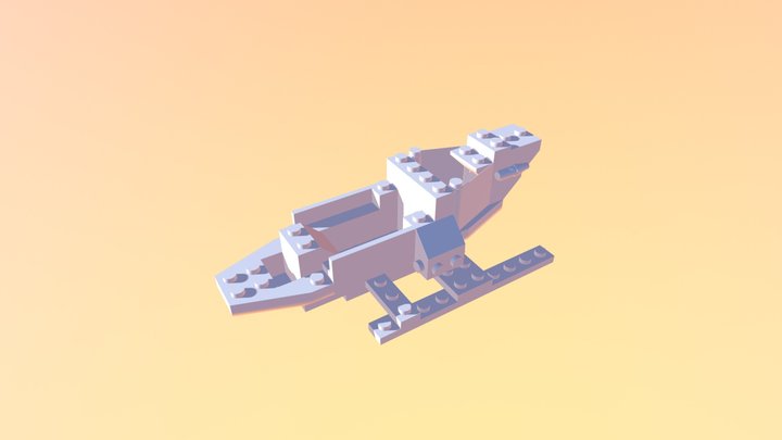 Helicopter Unfinished 3D Model