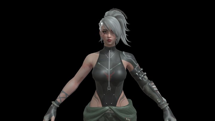KATYA | Blood Strike 3D Model