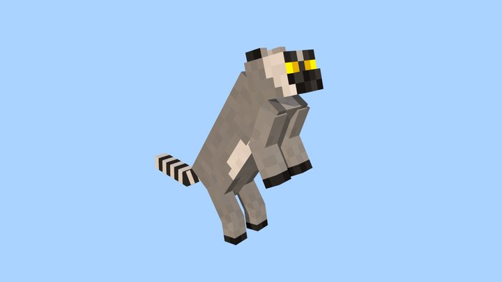 Minecraft - Lemur 3D Model