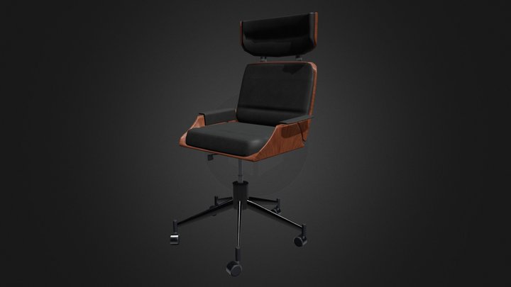 1960s office chair 3D Model