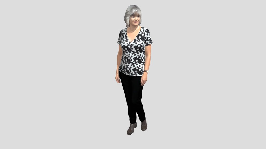 Polka Dot Blouse Portrait