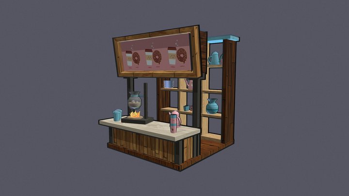 Coffe shop 3D Model